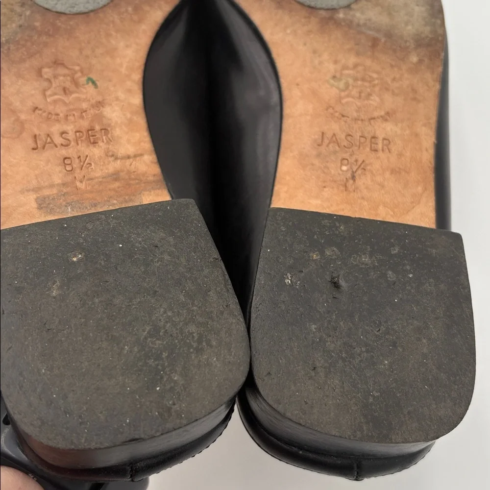 Brighton Women's Jasper Black and Brown Flats Loafers with Heart Detail